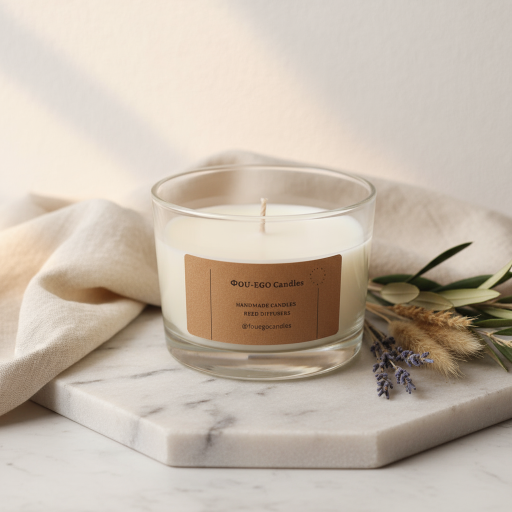 Αρωματικό Κερί Σόγιας 510ml in elegant setting