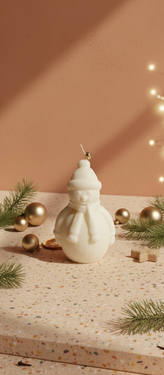 Snow Man Christmas - Clean Bottom